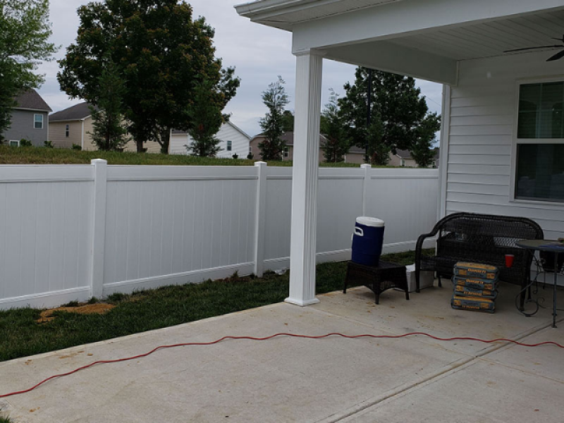 example of a Aluminmum privacy fence in Valparaiso Indiana