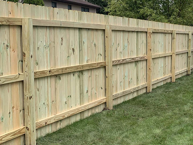 wood fence Wanatah Indiana