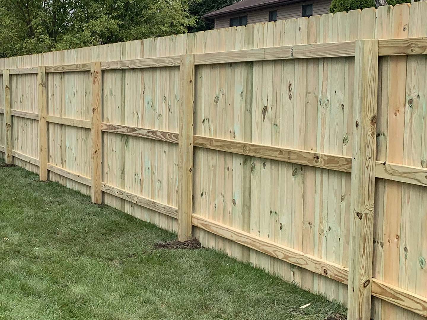 Northern Indiana Wood Fence